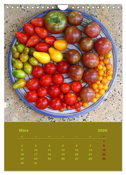 Produktbild: Tomaten - Alles BIO! (Wandkalender 2026 DIN A4 hoch), CALVENDO Monatskalender