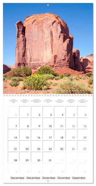 Produktbild: Monument Valley &ndash; Gorgeous Scenic Views (Wall Calendar 2026 12 &times; 12 Inch) CALVENDO 12 Month Wall Calendar