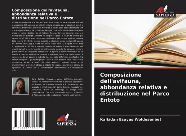 Produktbild: Composizione dell'avifauna, abbondanza relativa e distribuzione nel Parco Entoto