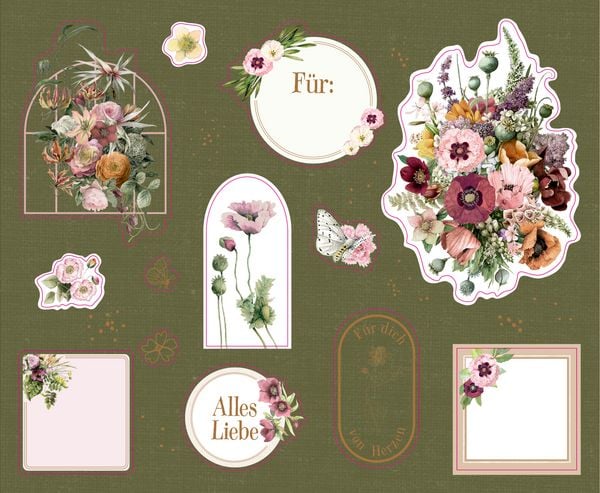 Produktbild: Stickerbuch &ndash; Zauberhafte Sticker und Etiketten