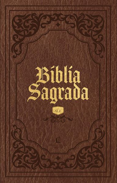 Produktbild: B&iacute;blia Sagrada ACF Slim, Capa luxo marrom, Leitura Perfeita