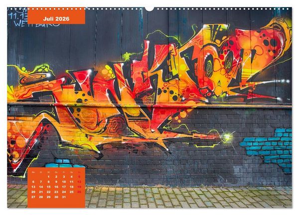 Produktbild: Graffiti (Wandkalender 2026 DIN A2 quer), CALVENDO Monatskalender