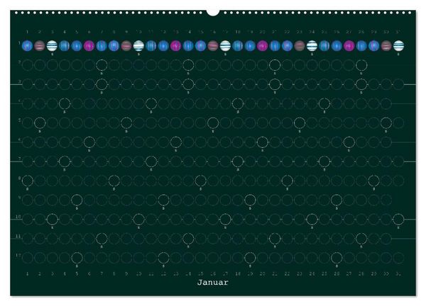 Produktbild: Perlenkalender (Wandkalender 2027 DIN A2 quer), CALVENDO Monatskalender