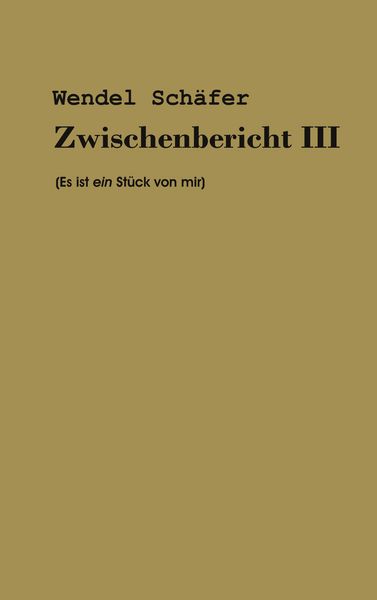 Produktbild: Zwischenbericht III