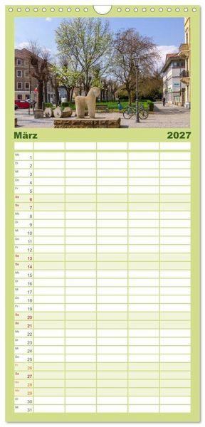 Produktbild: Familienplaner 2027 - Unterwegs in Pirna mit 5 Spalten (Wandkalender, 21 x 45 cm) CALVENDO