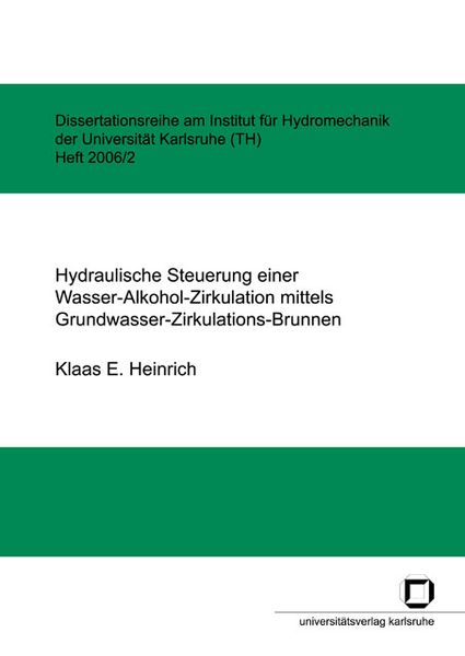Produktbild: Hydraulische Steuerung einer Wasser-Alkohol-Zirkulation mittels Grundwasser-Zirkulations-Brunnen