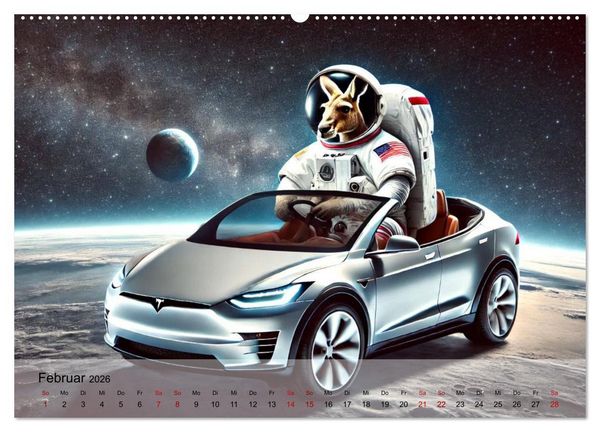 Produktbild: Tierische Illusionen - Humorvolle Tierfantasien (Wandkalender 2026 DIN A2 quer), CALVENDO Monatskalender