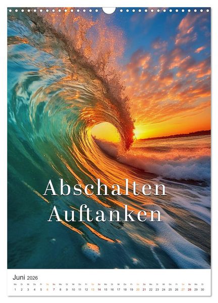 Produktbild: Meine Auszeit f&uuml;r die Seele (Wandkalender 2026 DIN A3 hoch), CALVENDO Monatskalender
