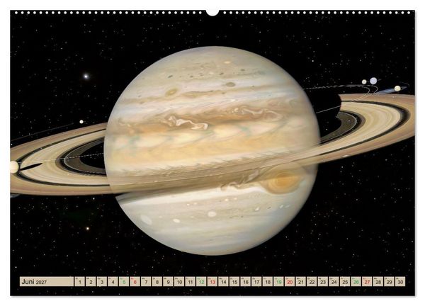 Produktbild: Jupiter, Motive inspiriert vom gr&ouml;&szlig;ten Planeten unseres Sonnensystems (Wandkalender 2027 DIN A2 quer), CALVENDO Monatskalender