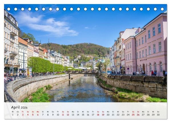 Produktbild: Karlsbad / Karlovy Vary - Kleinod im Westb&ouml;hmischen B&auml;derdreieck (Tischkalender 2026 DIN A5 quer), CALVENDO Monatskalender