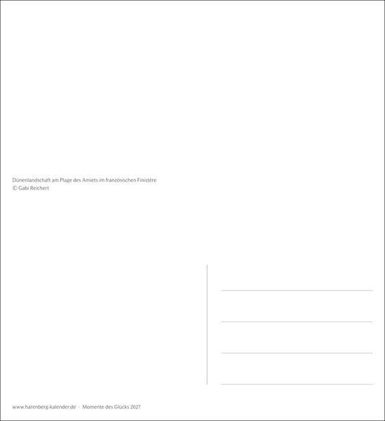 Produktbild: Momente des Gl&uuml;cks Postkartenkalender 2027 - Wochenkalender mit Zitaten, mit 53 Postkarten