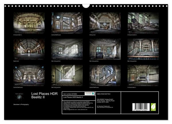 Produktbild: Lost Places HDR Beelitz II (Wall Calendar 2026 DIN A3 landscape), CALVENDO 12 Month Wall Calendar