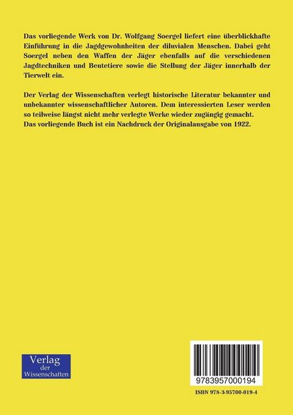 Produktbild: Die Jagd der Vorzeit