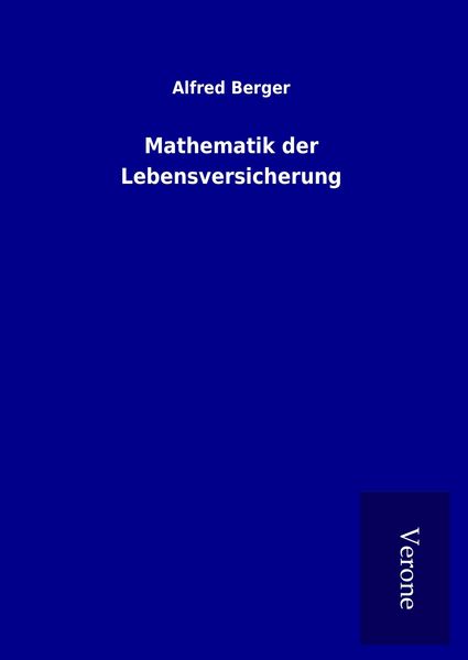 Produktbild: Mathematik der Lebensversicherung
