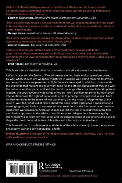 Produktbild: Utilitarianism and the Ethics of War
