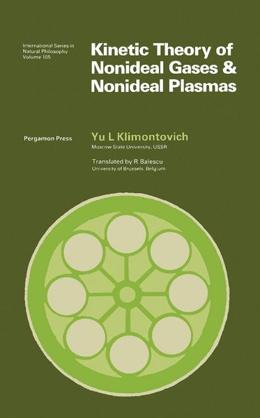 Produktbild: Kinetic Theory of Nonideal Gases and Nonideal Plasmas
