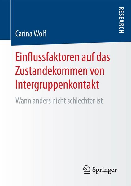 Produktbild: Einflussfaktoren auf das Zustandekommen von Intergruppenkontakt