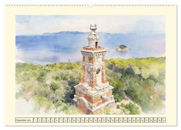 Produktbild: Elba - Insel imToskanischen Archipel (hochwertiger Premium Wandkalender 2026 DIN A2 quer), Kunstdruck in Hochglanz