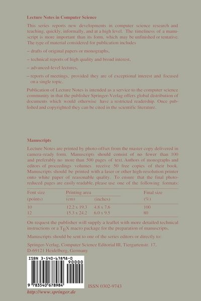 Produktbild: Recent Trends in Algebraic Development Techniques