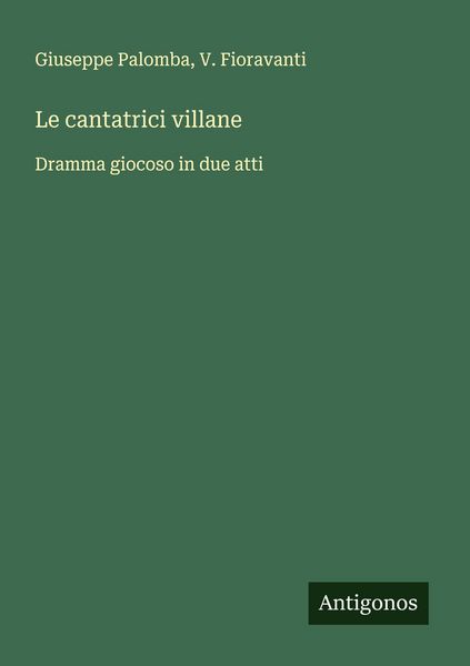 Produktbild: Le cantatrici villane