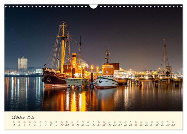 Produktbild: Kiel &ndash; Maritimes Flair im Wandel der Jahreszeiten (Wandkalender 2026 DIN A3 quer), CALVENDO Monatskalender