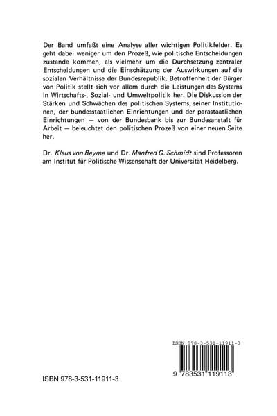 Produktbild: Politik in der Bundesrepublik Deutschland