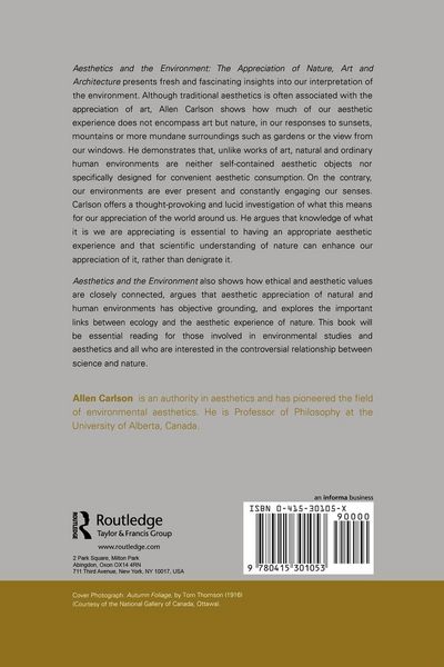 Produktbild: Aesthetics and the Environment