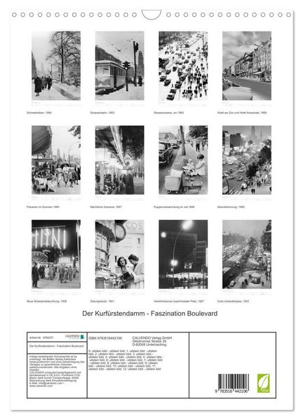 Produktbild: Der Kurf&uuml;rstendamm - Faszination Boulevard (Wandkalender 2026 DIN A3 hoch), CALVENDO Monatskalender