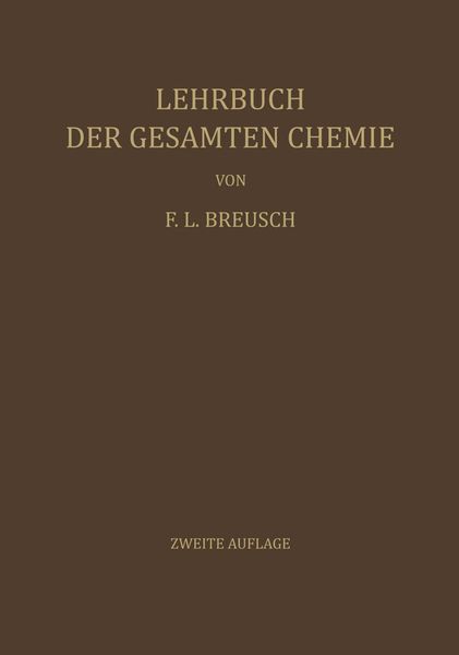 Produktbild: Lehrbuch der Gesamten Chemie