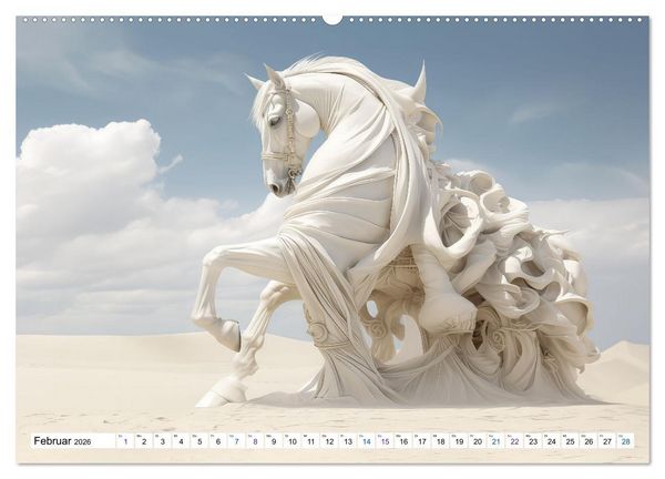 Produktbild: Surrealismus trifft Pferdefans (Wandkalender 2026 DIN A2 quer), CALVENDO Monatskalender