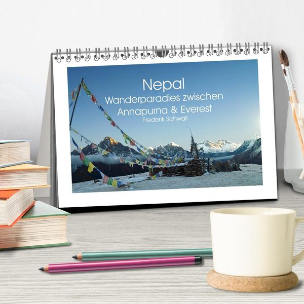 Produktbild: Nepal - Wanderparadies zwischen Annapurna & Everest (Tischkalender 2026 DIN A5 quer), CALVENDO Monatskalender