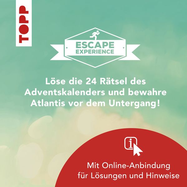 Produktbild: Escape Experience Adventskalender &ndash; Atlantis. L&ouml;se die 24 R&auml;tsel der sagenumwobenen Stadt
