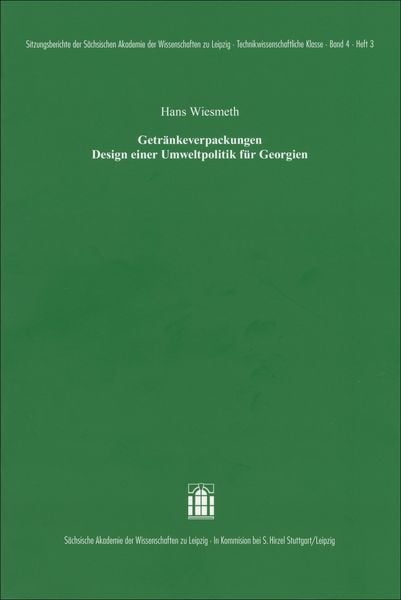 Produktbild: Getr&auml;nkeverpackungen Design einer Umweltpolitik f&uuml;r Georgien