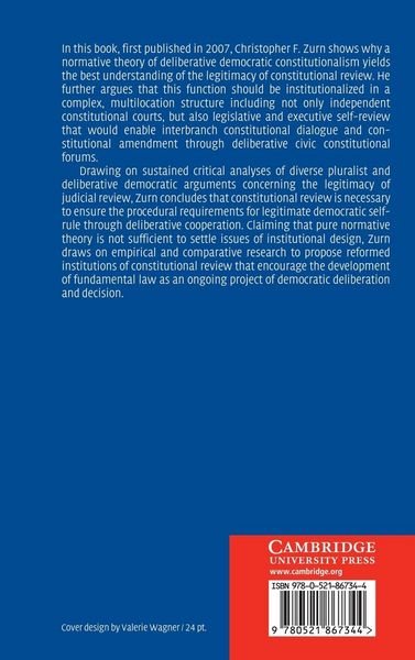 Produktbild: Deliberative Democracy and the Institutions of Judicial Review