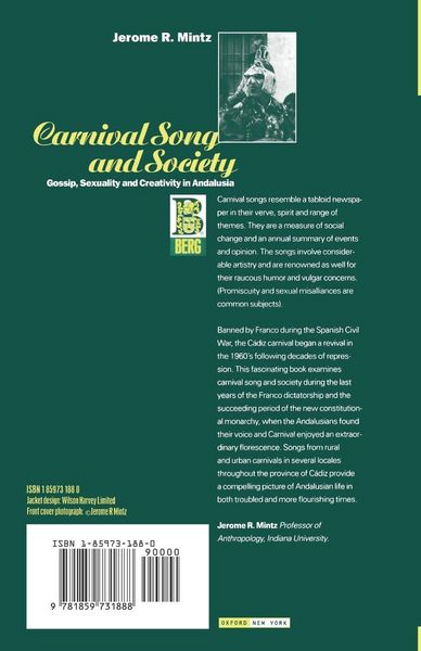 Produktbild: Carnival Song and Society