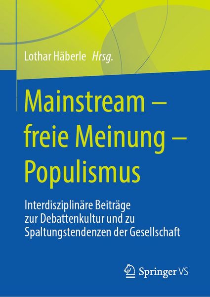 Produktbild: Mainstream - freie Meinung - Populismus