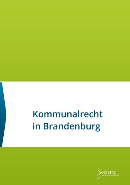 Produktbild: Kommunalrecht in Brandenburg