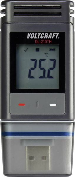 VOLTCRAFT DL-210TH Temperatur-Datenlogger, Luftfeuchte-Datenlogger Messgröße Temperatur, Luftfeuchtigkeit -30 bis +60°C 0 bis