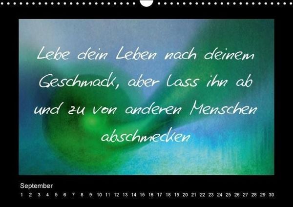 Produktbild: Monatsspr&uuml;che (Wandkalender immerw&auml;hrend DIN A3 quer)