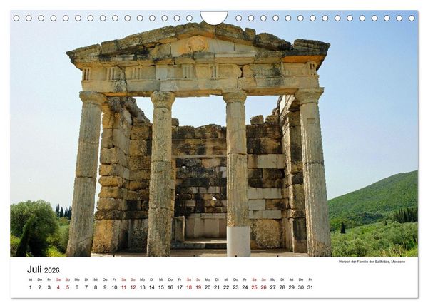 Produktbild: Wundersch&ouml;ne Highlights der griechischen Antike (Wandkalender 2026 DIN A4 quer), CALVENDO Monatskalender