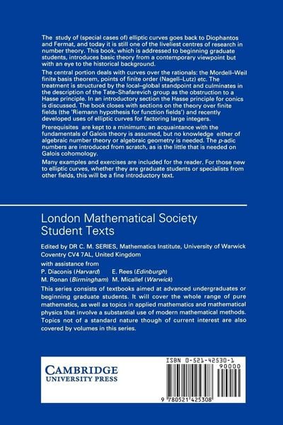 Produktbild: Lectures on Elliptic Curves