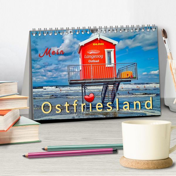 Produktbild: Mein Ostfriesland (Tischkalender 2026 DIN A5 quer), CALVENDO Monatskalender