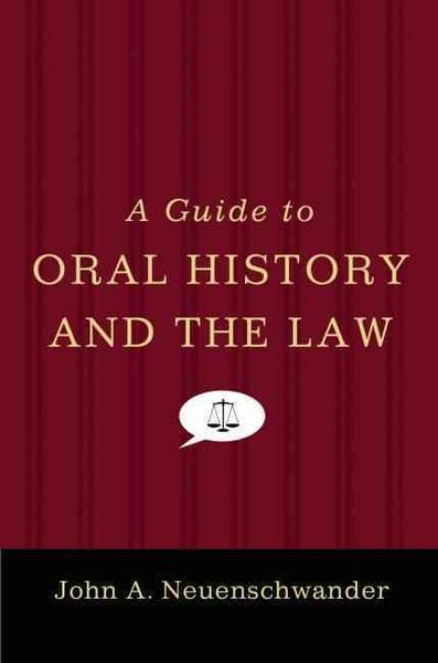 Produktbild: A Guide to Oral History and the Law