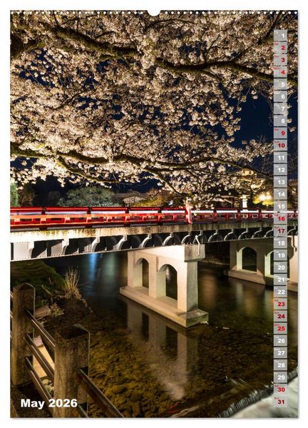 Produktbild: THE MAGIC OF JAPAN Charming impressions (High Quality Premium Wall Calendar 2026 DIN A2 portrait),CALVENDO 12 Month Wall Calendar