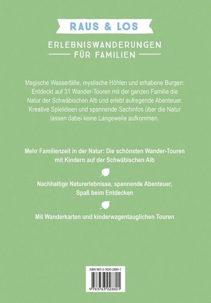 Produktbild: Erlebniswanderungen f&uuml;r Familien Schw&auml;bische Alb