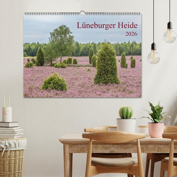Produktbild: L&uuml;neburger Heide (Wandkalender 2026 DIN A2 quer), CALVENDO Monatskalender