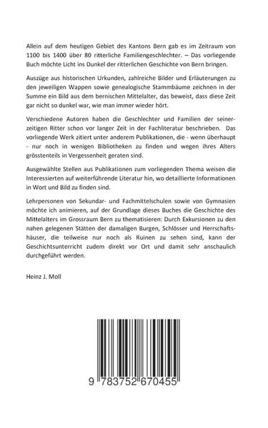 Produktbild: Geschichte des Ritterstandes im Kanton Bern