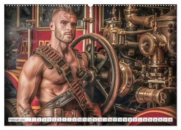'Feuerwehrmänner (hochwertiger Premium Wandkalender 2025 DIN A2 quer 