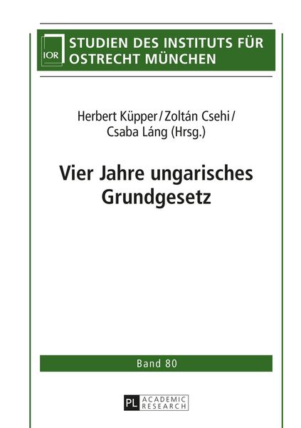 Produktbild: Vier Jahre ungarisches Grundgesetz