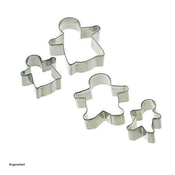 Produktbild: neuetischkultur Ausstechformen-Set, Edelstahl, 4-teilig Lets Make